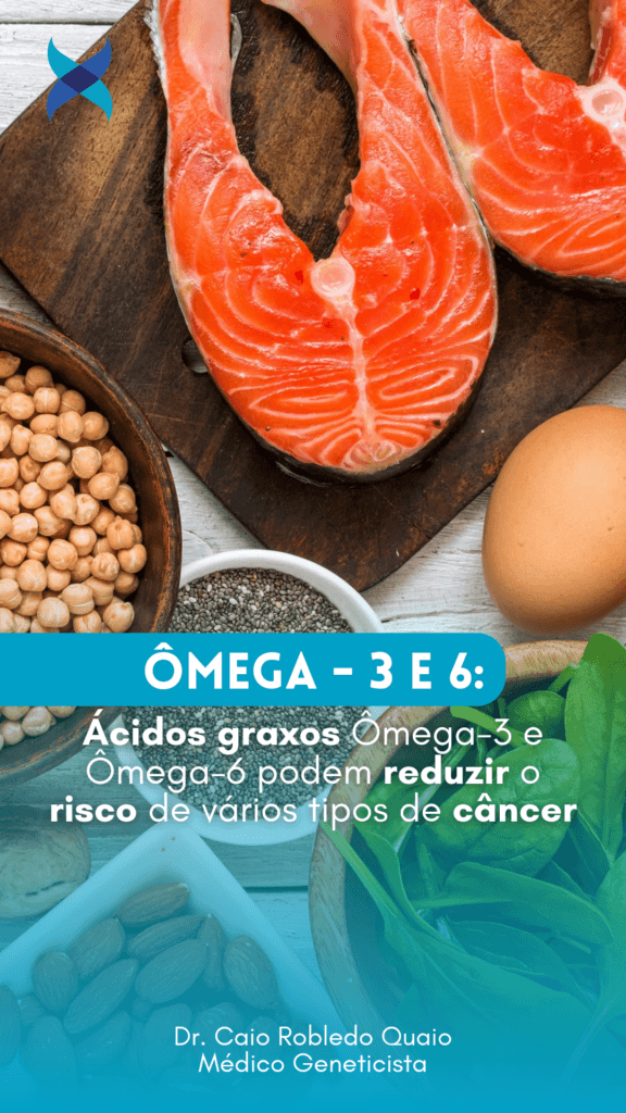 Ácidos graxos Ômega-3 e Ômega-6 podem reduzir o risco de vários tipos de câncer