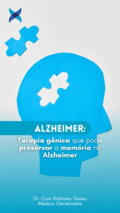 Terapia gênica que pode preservar a memória no Alzheimer Em um avanço promissor na luta contra a doença de Alzheimer, pesquisadores da Universidade da Califórnia desenvolveram uma nova forma de terapia gênica que protege o cérebro mesmo após o surgimento dos sintomas do Alzheimer. Ao invés de focar nos acúmulos tóxicos de proteínas, alvos tradicionais no tratamento da doença, essa abordagem atua diretamente no comportamento das células cerebrais, reprogramando-as para um estado mais saudável. No estudo, os cientistas testaram a terapia em camundongos com Alzheimer em fase sintomática e observaram que a memória dependente do hipocampo foi preservada: uma função cognitiva central e frequentemente prejudicada na doença. Os camundongos tratados apresentaram padrões de expressão genética semelhantes aos de camundongos saudáveis, sugerindo que o tratamento não apenas desacelera a degeneração, mas também pode restaurar circuitos neuronais afetados. O segredo dessa nova terapia está na superexpressão do gene Caveolin-1 (Cav-1) em neurônios, promovida por um vetor viral (AAV9-Synapsin) que direciona a entrega do gene de forma específica ao sistema nervoso. O Cav-1 atua como uma “plataforma de sinalização” nas membranas dos neurônios, ativando caminhos moleculares ligados à sobrevivência e regeneração das células. Nos experimentos, essa estratégia ativou proteínas essenciais para a plasticidade sináptica, como CaMKII e CREB, e restaurou receptores associados à neuroproteção. Embora o estudo ainda esteja em fase pré-clínica, os resultados representam uma nova fronteira na terapia do Alzheimer. Além disso, a mesma tecnologia já recebeu designação de “droga órfã” pela FDA para uso em esclerose lateral amiotrófica (ELA), o que pode acelerar seu caminho até ensaios clínicos em humanos. Link para o estudo: http://dx.doi.org/10.1038/s41392-025-02258-z Conteúdo elaborado por: Dr. Caio Robledo Quaio, MD, MBA, PhD Médico Geneticista - CRM-SP 129.169 / RQE nº 39130 #Alzheimer #TerapiaGênica #Neurociência #Memória #Caveolin1 #Neuroproteção #Demência #Biotecnologia #GeneTherapy #Ciência #EducaçãoMédica #Geneaxis #Genética #Genômica #MedicinaDePrecisão #MedicinaPersonalizada