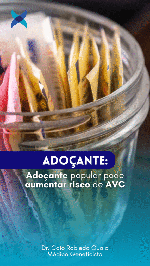 Adoçante popular pode aumentar risco de AVC