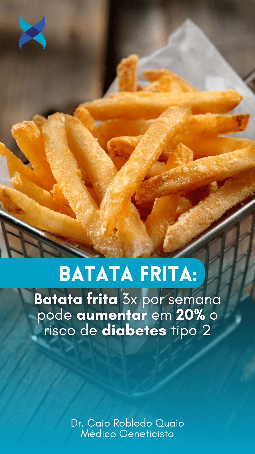 Batata frita e risco de diabetes tipo 2 — evidência do BMJ