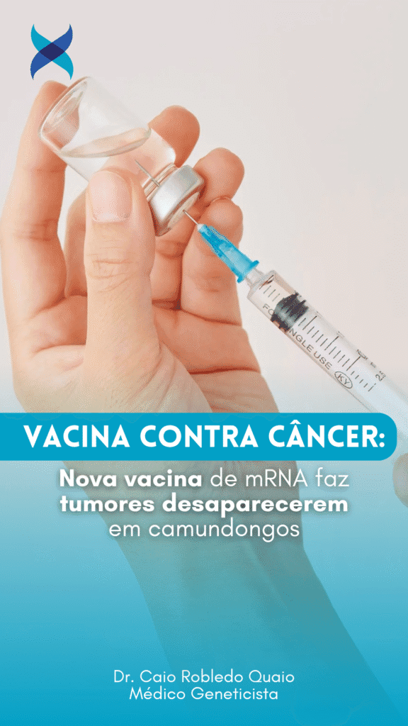 Nova vacina de mRNA faz tumores desaparecerem em camundongos