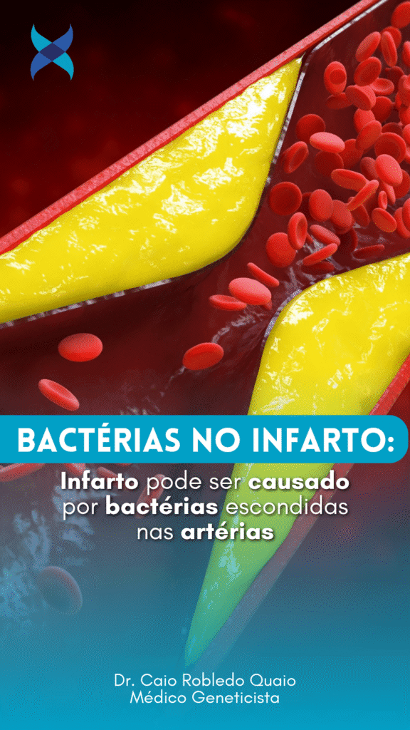 Infarto pode ser causado por bactérias escondidas nas artérias