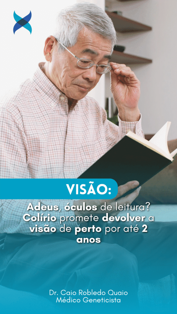 Adeus, óculos de leitura? Colírio promete devolver a visão de perto por até 2 anos