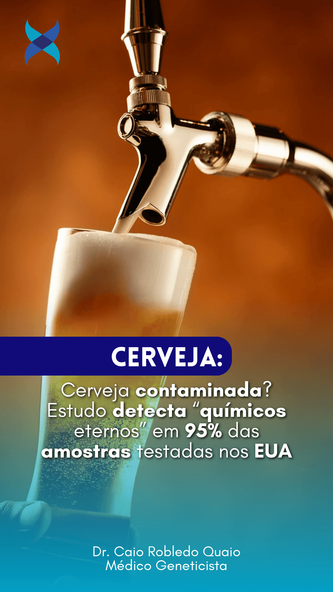 PFAS em cervejas nos EUA: presença de PFOS e PFOA em 95% das amostras