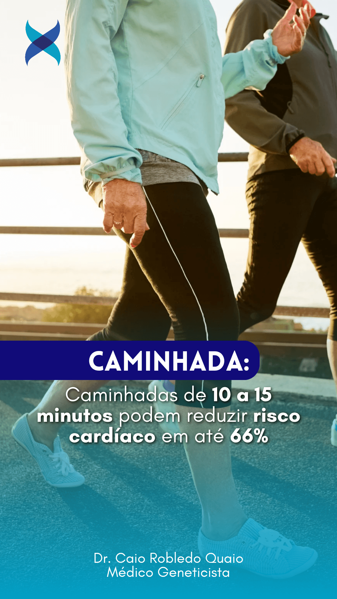 Caminhadas de 10–15 minutos reduzem risco cardíaco em até 66% — Geneaxis