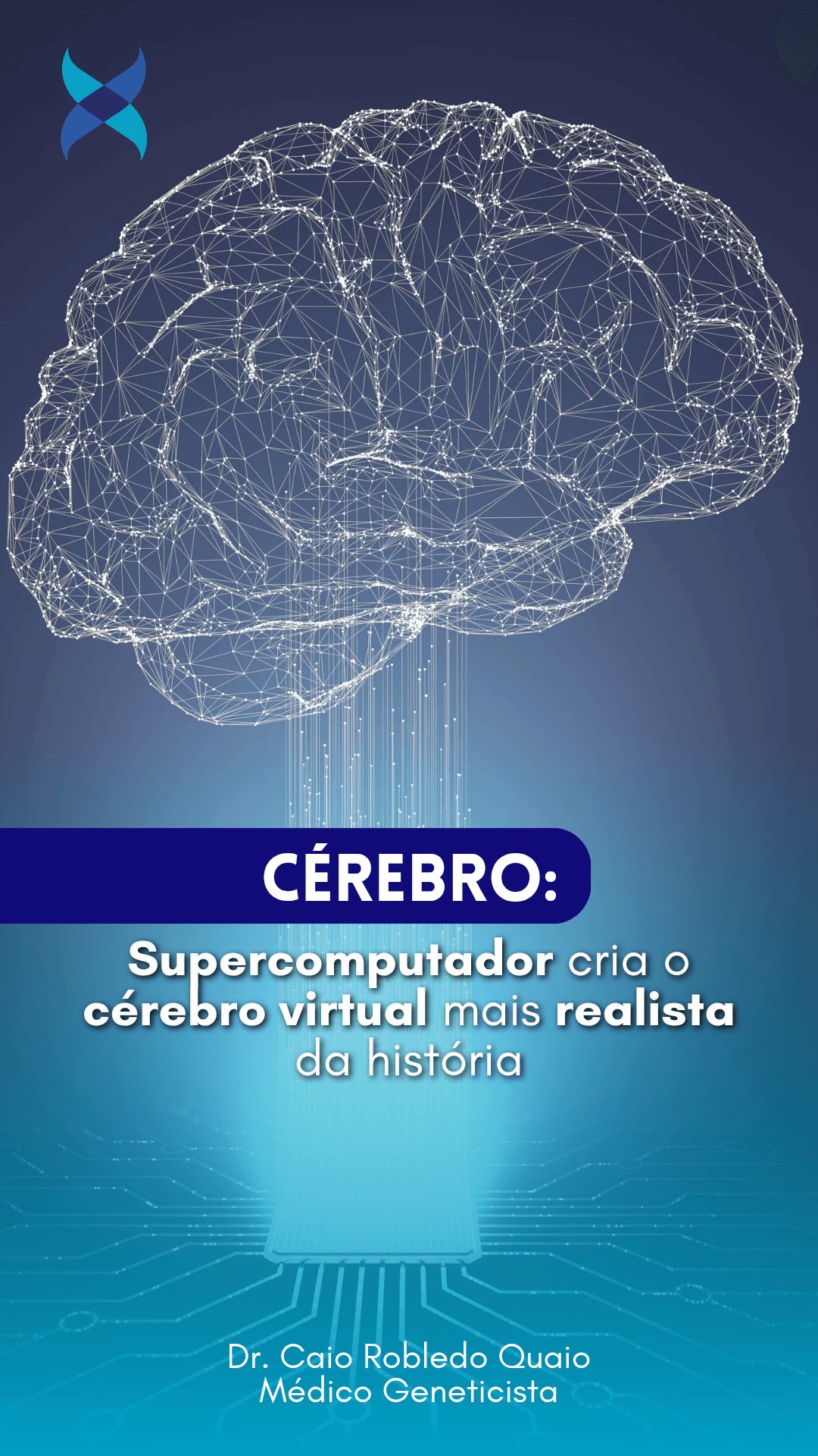 cérebro virtual mais realista simulado em supercomputador.