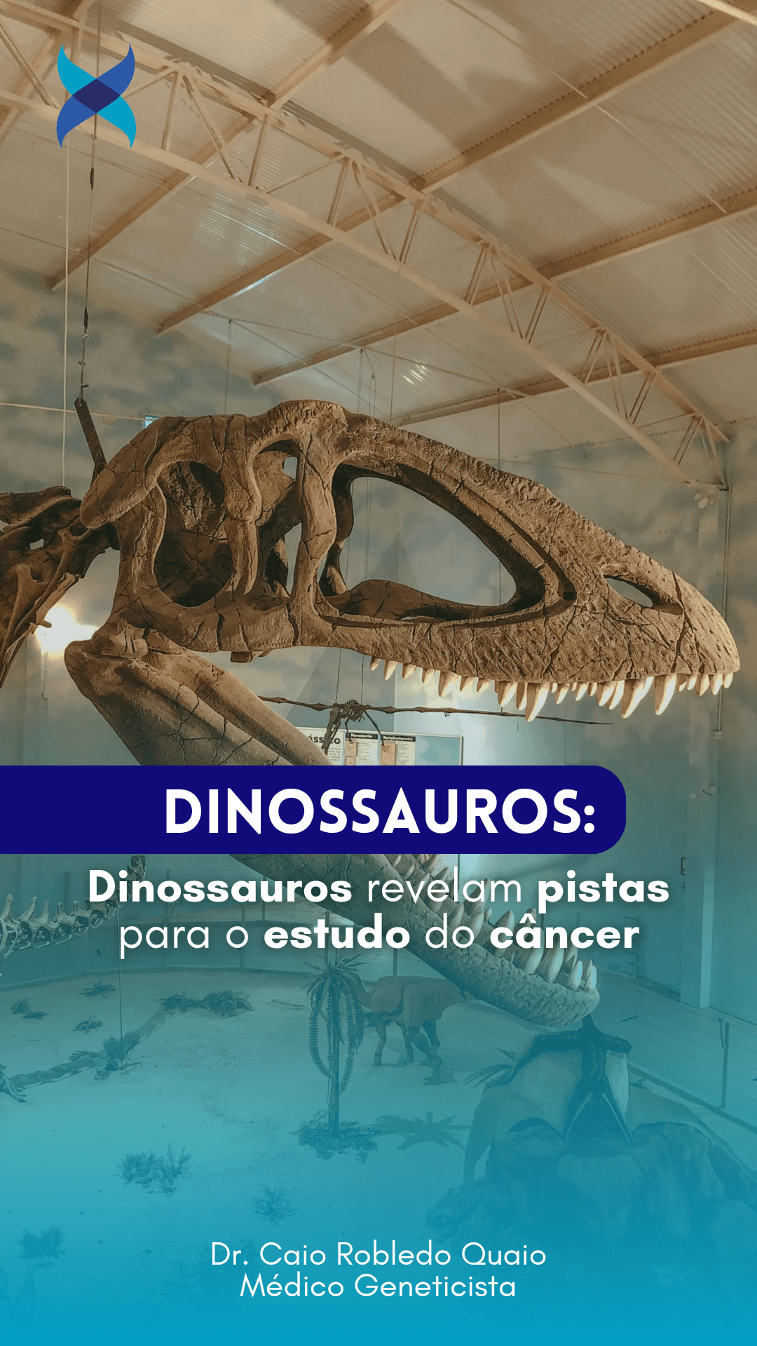 dinossauros e câncer – pistas em fósseis para o estudo da doença.