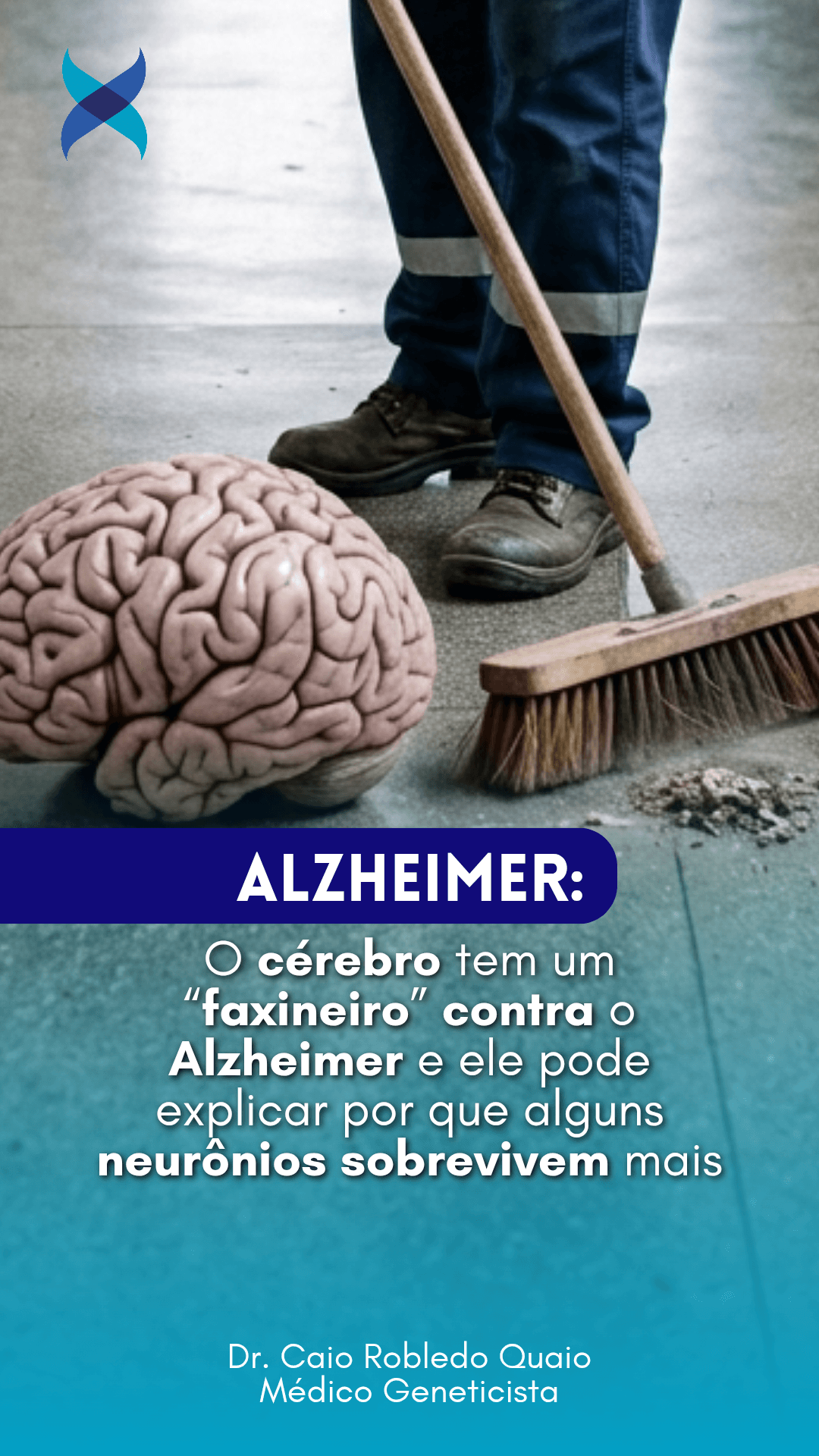 proteína tau no Alzheimer e sistema natural de limpeza dos neurônios.