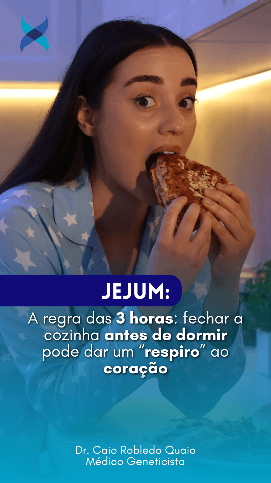 parar de comer 3 horas antes de dormir pode ajudar o coração.