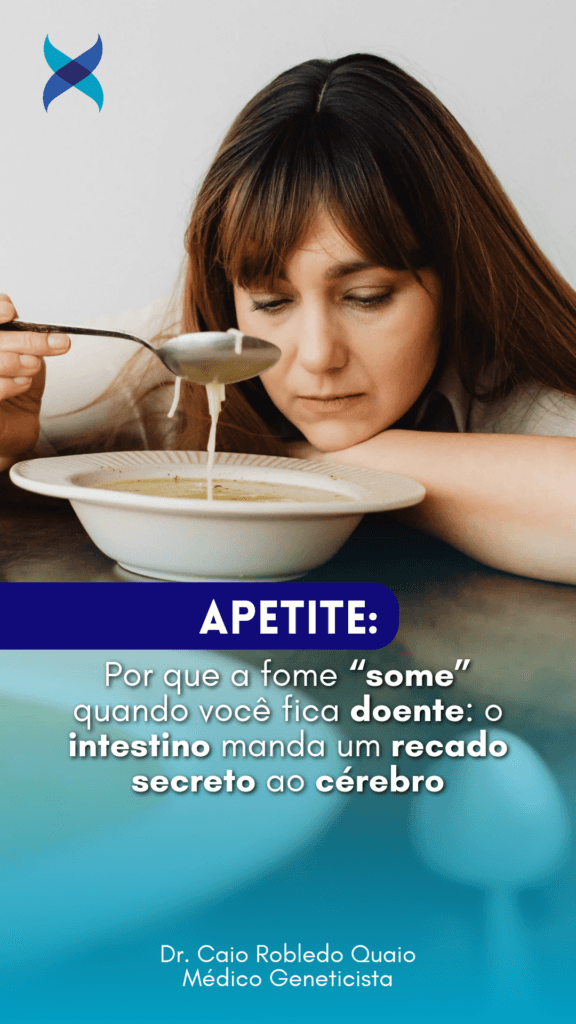 Por que a fome “some” quando você fica doente: o intestino manda um recado secreto ao cérebro