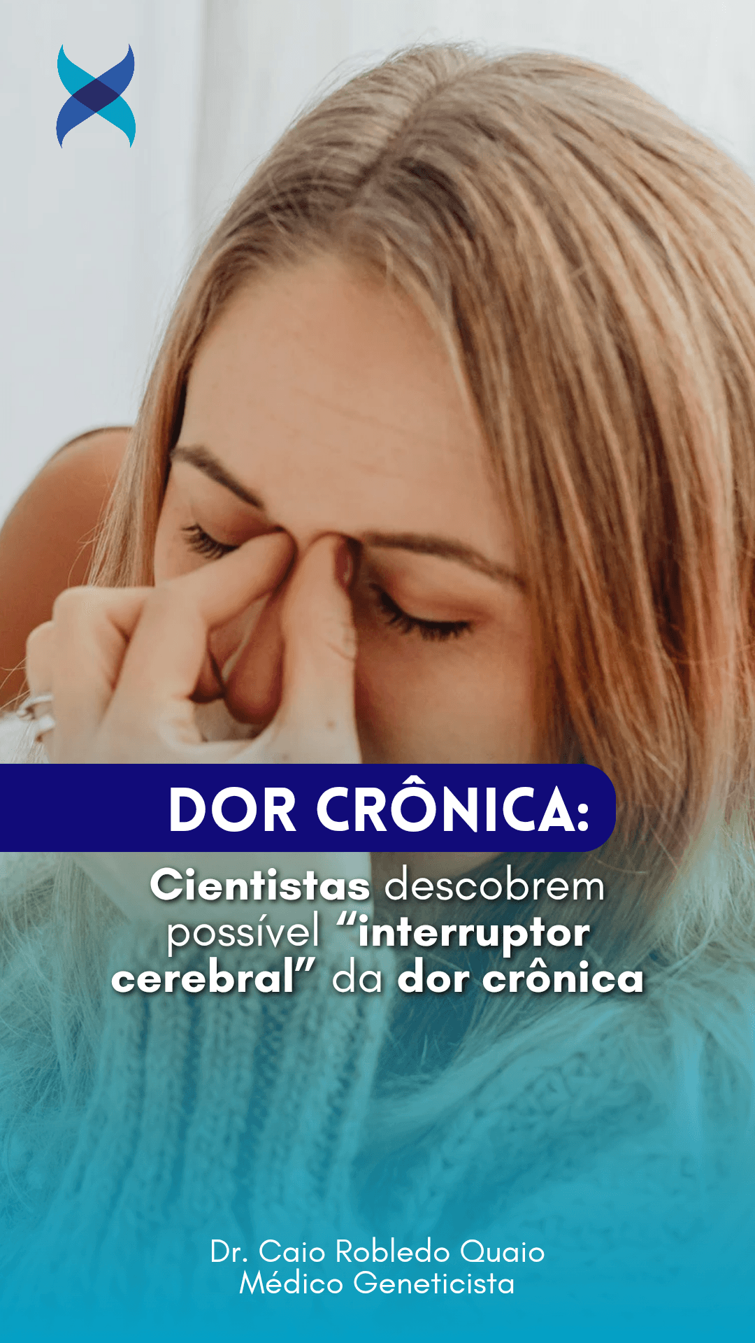 interruptor cerebral da dor crônica em estudo de neurociência