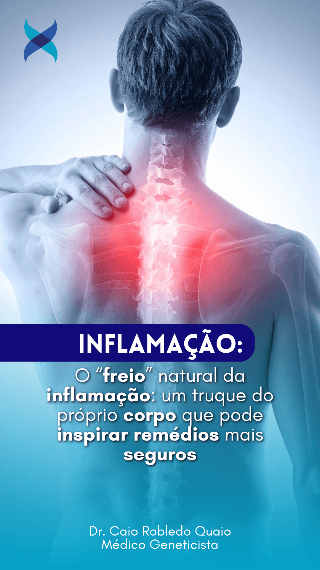freio natural da inflamação e resolução da dor em estudo humano
