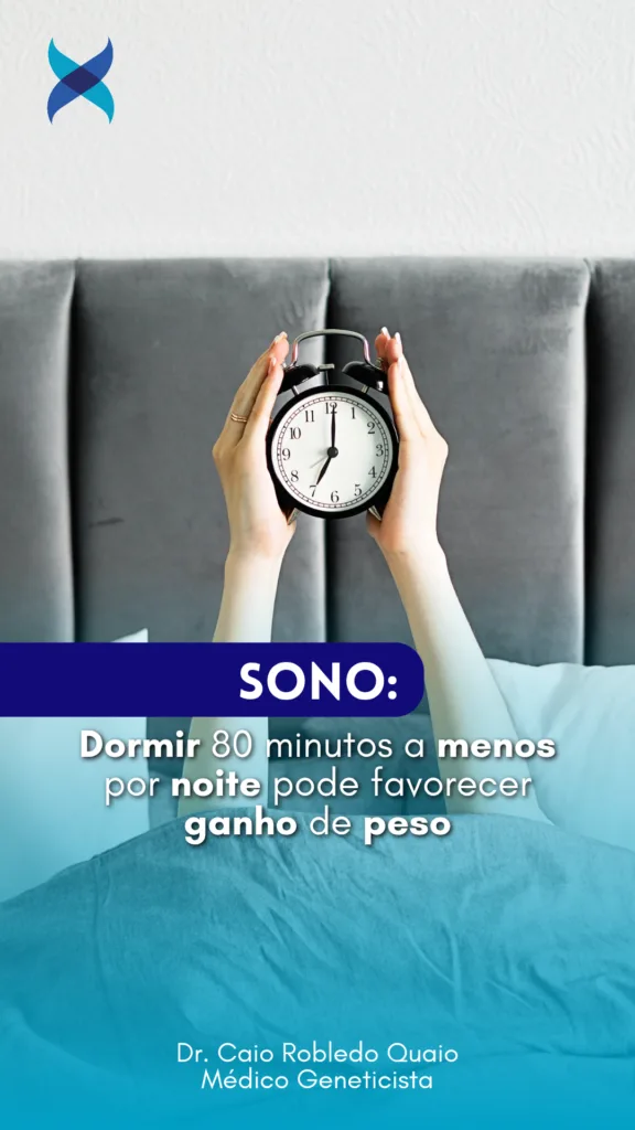 Dormir pouco engorda? Estudo mostra ganho de peso com 80 minutos a menos de sono