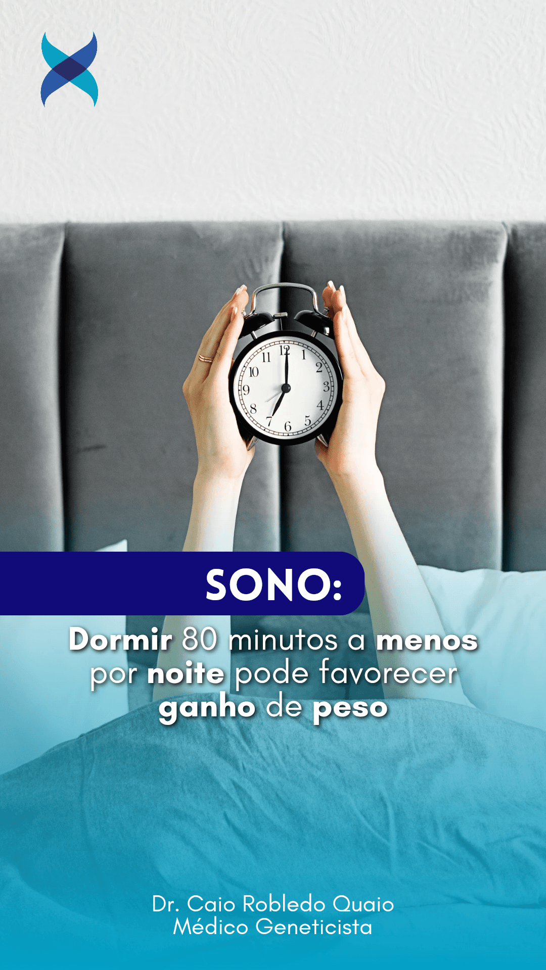 Dormir pouco e ganho de peso após redução de 80 minutos de sono por noite