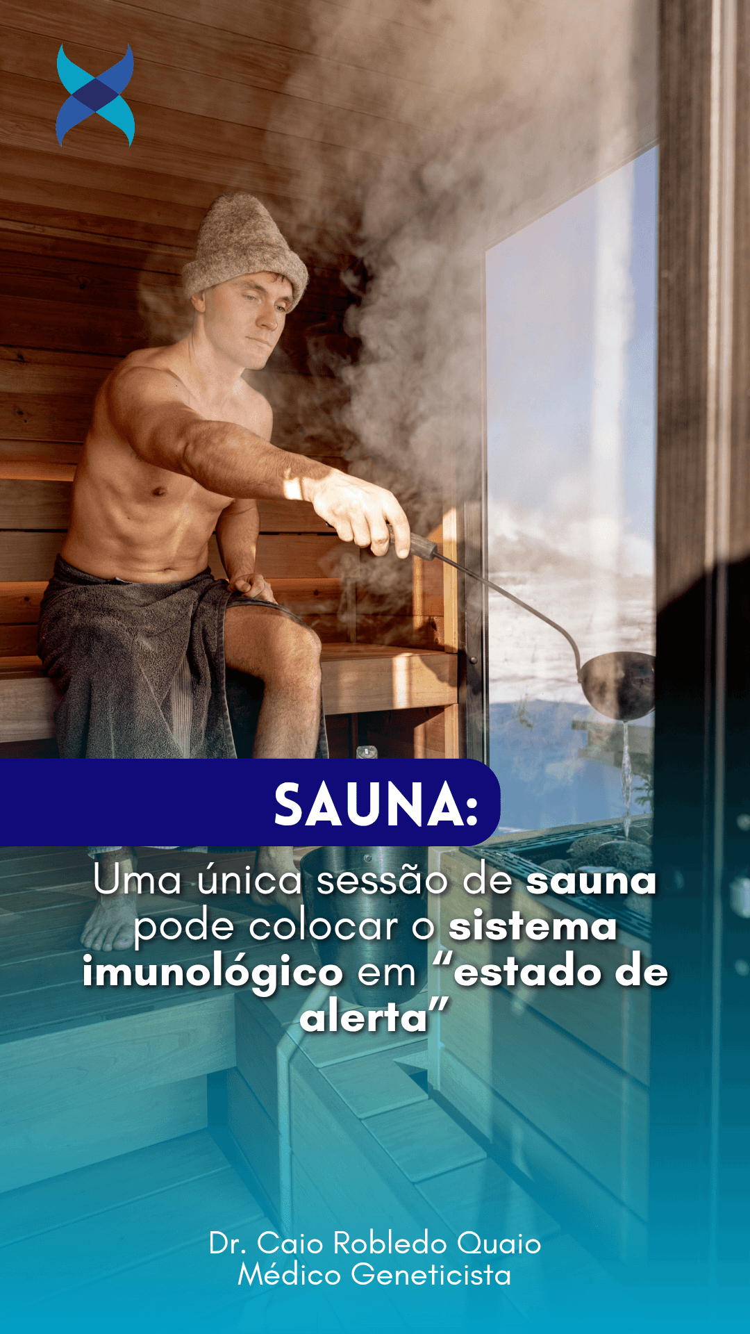Sauna e imunidade com mobilização de glóbulos brancos após exposição ao calor