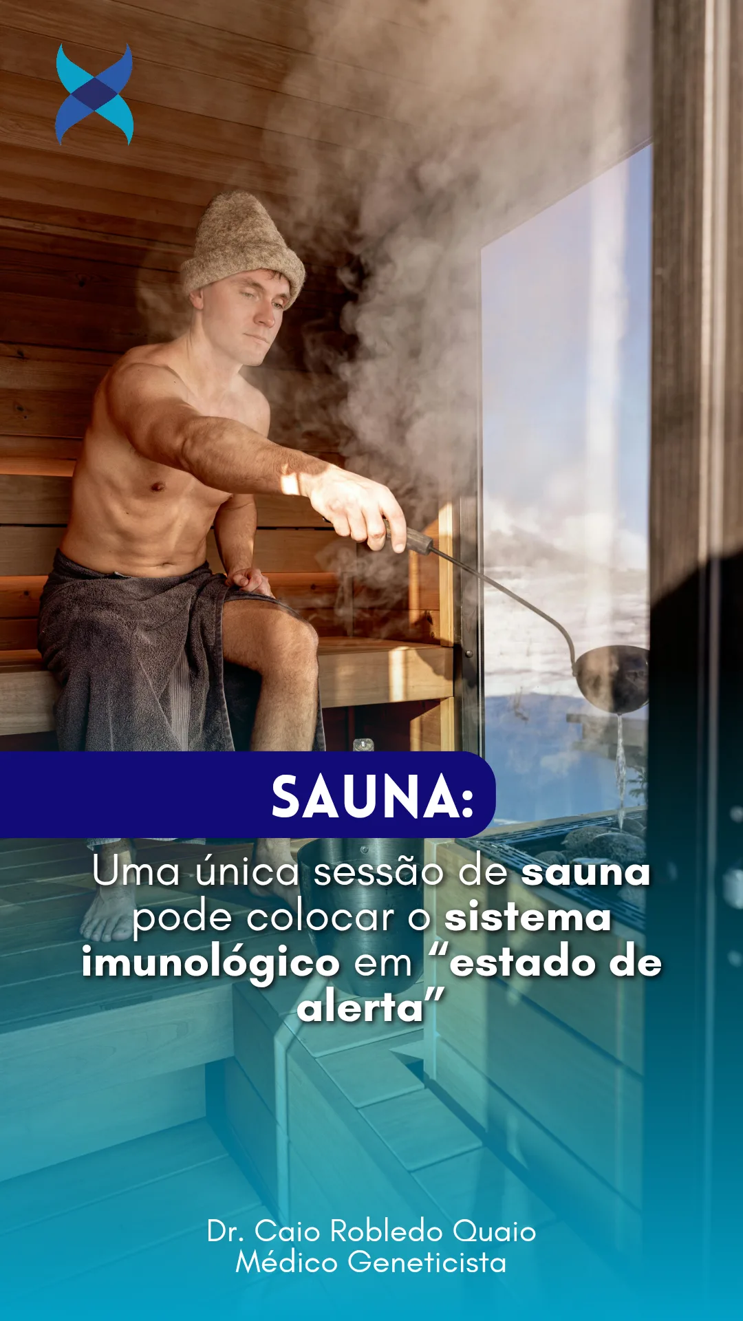 Sauna e imunidade com mobilização de glóbulos brancos após exposição ao calor