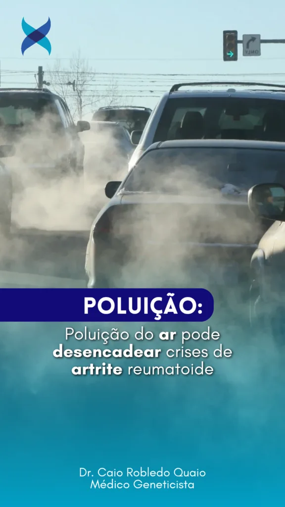 Poluição do ar e PM2.5 associados a maior atividade da artrite reumatoide