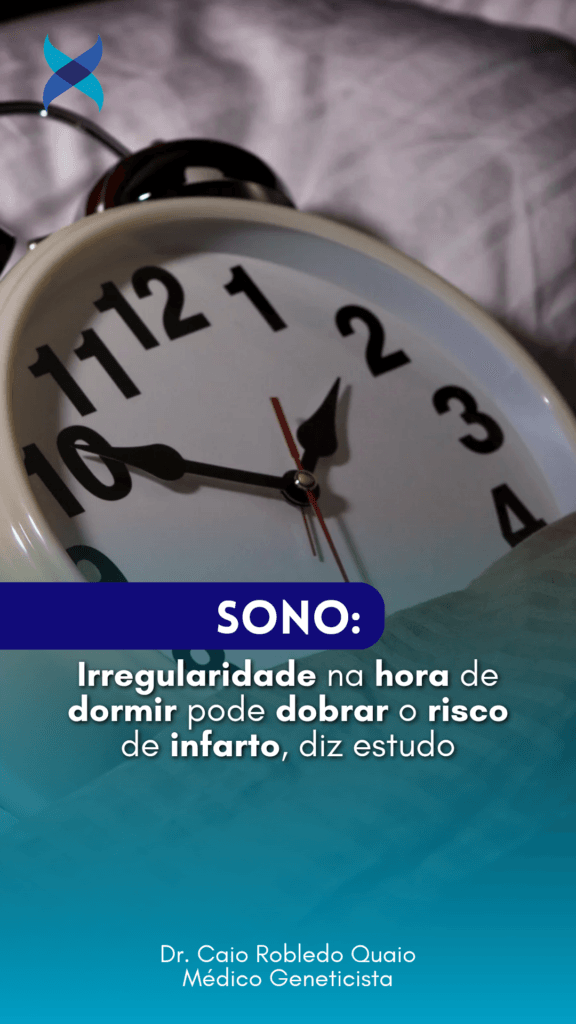 Sono irregular e aumento do risco de eventos cardiovasculares em adultos de meia-idade