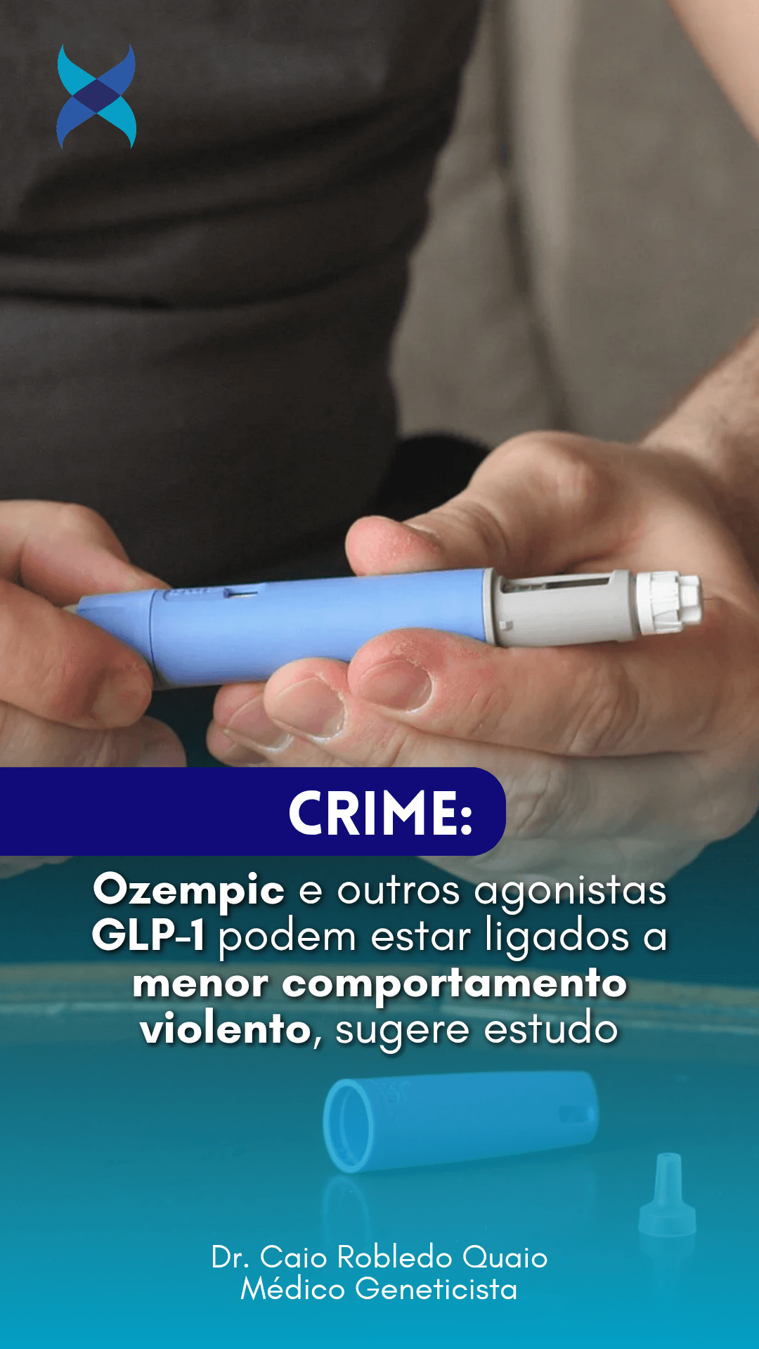 Ozempic e medicamentos GLP-1: estudo investiga associação entre impulsividade e comportamento violento.