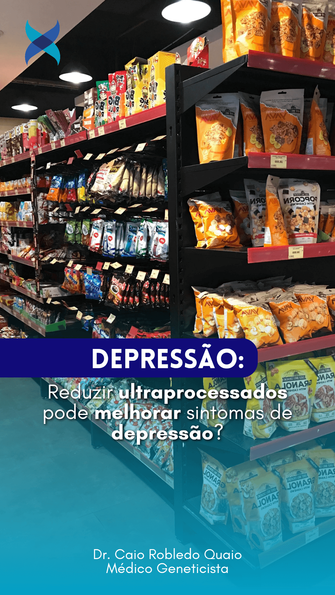 Ultraprocessados e depressão: estudo avalia redução desses alimentos em adultos com sintomas depressivos