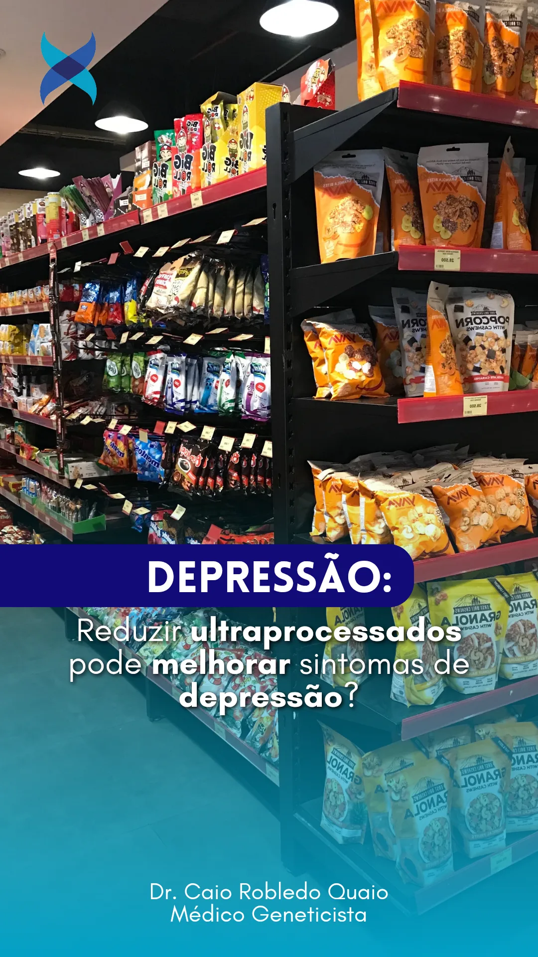 Ultraprocessados e depressão: estudo avalia redução desses alimentos em adultos com sintomas depressivos
